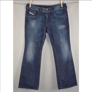 Diesel Ronhar stretch dark wash boot cut denim